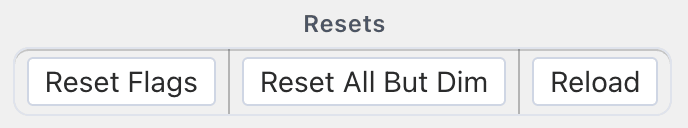 Reset Buttons