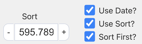 Sort Field and Checkboxes